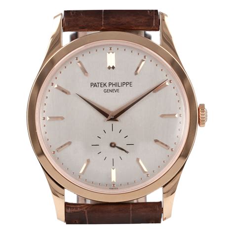 patek philippe calatrava rose gold|patek philippe calatrava 1999 36mm.